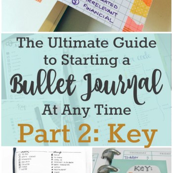 Bullet Journal Key | How to Start a Bullet Journal At Any Time - Part 2 | Zen of Planning
